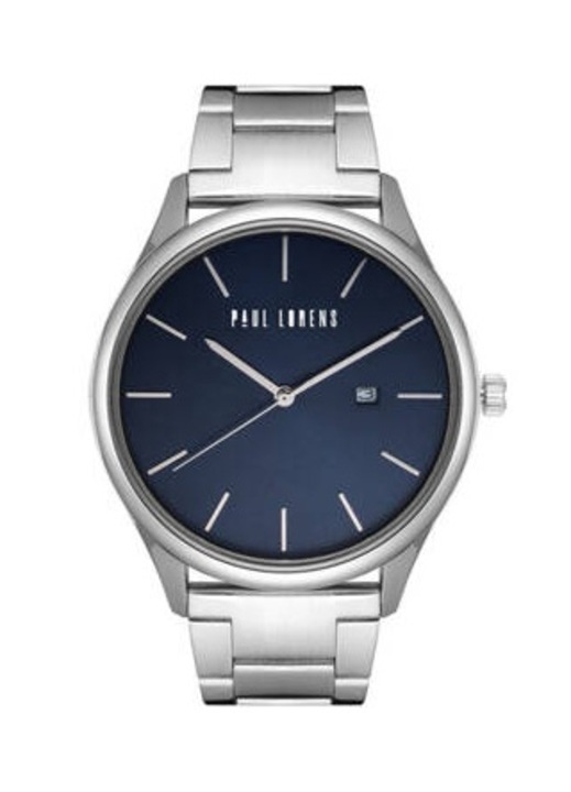 Ceas barbatesc, Paul Lorens, Inox, Argintiu
