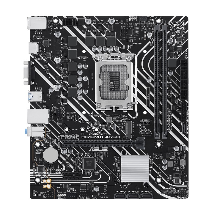 Дънна платка ASUS PRIME H610M-K ARGB D5, LGA 1700 mATX, 2x DDR5 PRIME-H610M-K-D5