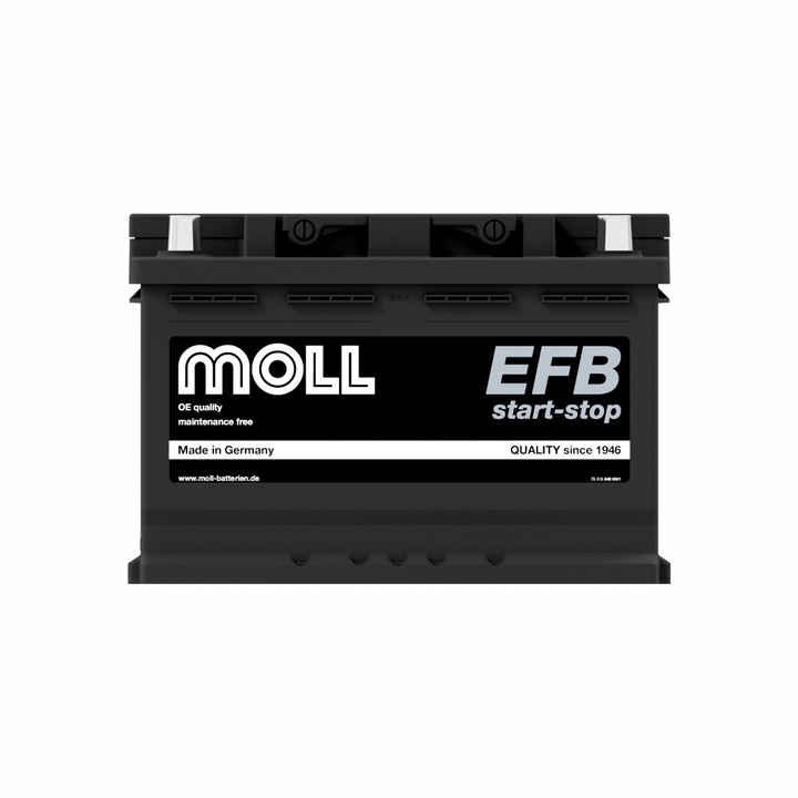 Акумулатор, MOLL, Start-Stop, EFB, 12V, 74AH
