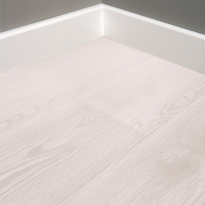 Parchet de vinil ML-Design, 11,15 m² PVC, alb, stejar, 80 placi pardoseala, 91,5x15,3cm, foarte inflamabil, instalare rapida