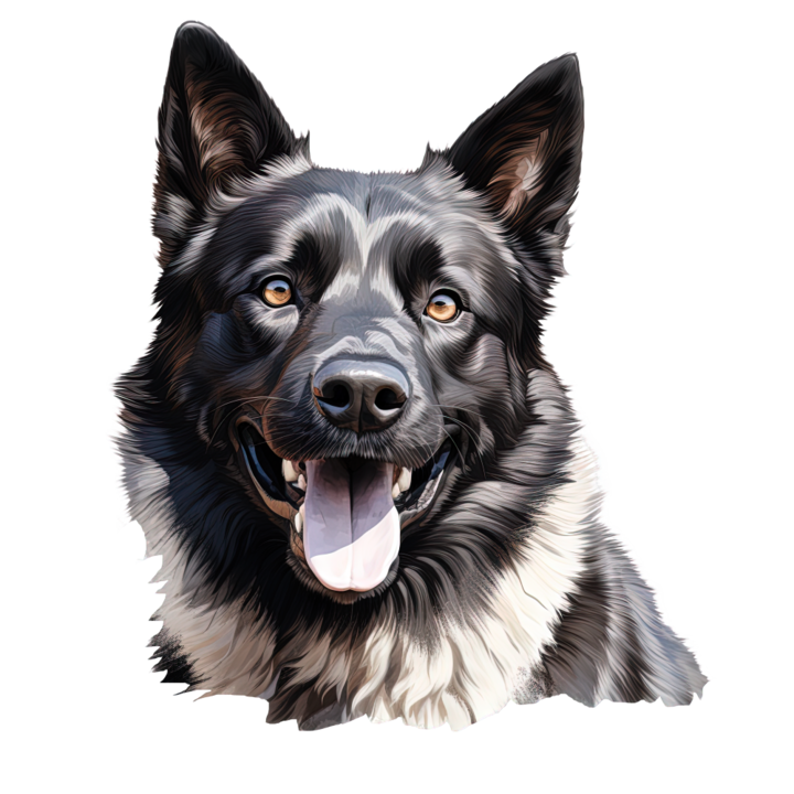 Sticker decorativ perete, auto si geam, Caine -Akita model 3, 40 CM