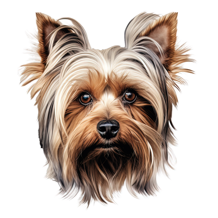 Sticker decorativ perete, auto si geam, Caine -Yorkshire Terrier model 3, 40 CM