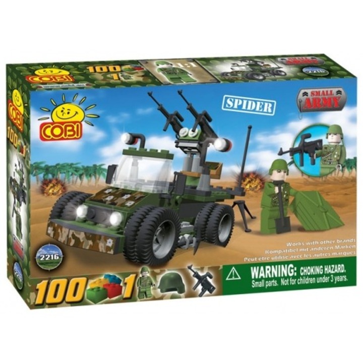 Jucarie Masina militara Spider verde - Cobi