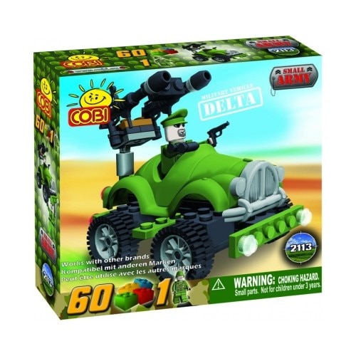 Set de construit Cobi Masina militara Delta, 60 piese