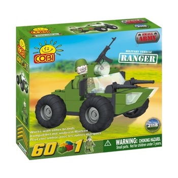 Set de construit Cobi Masina militara Ranger, 60 piese Set de construit Cobi Masina militara Ranger, 60 piese