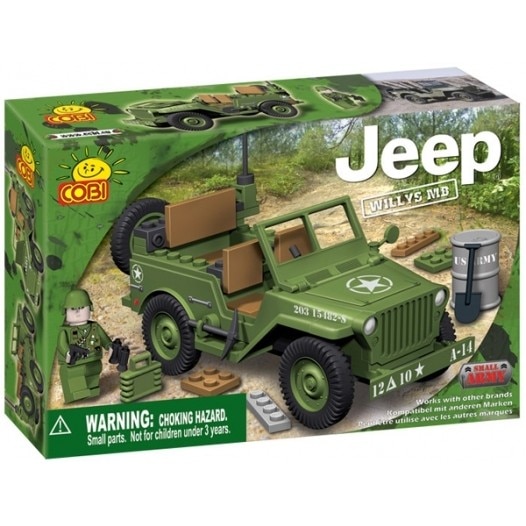 Jucarie Jeep Willys de armata verde - Cobi
