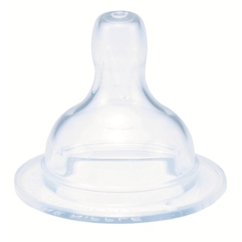 Set tetine de silicon cu flux variabil, 2 buc, BebeduE Set tetine de silicon cu flux variabil, 2 buc, BebeduE