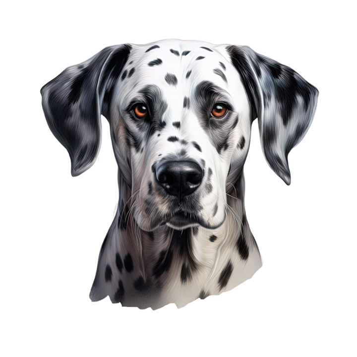 Sticker decorativ perete, auto si geam, Caine -Dalmatian model 2, 40 CM