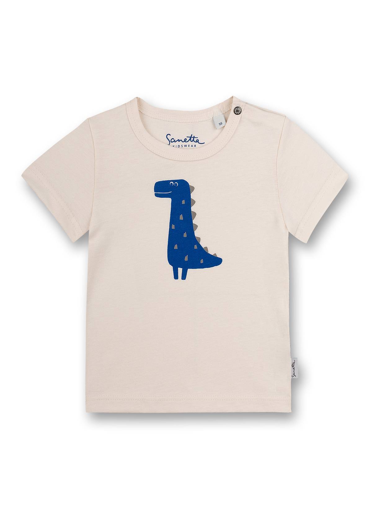 Sanetta, Tricou cu imprimeu grafic, Bej, 56 CM