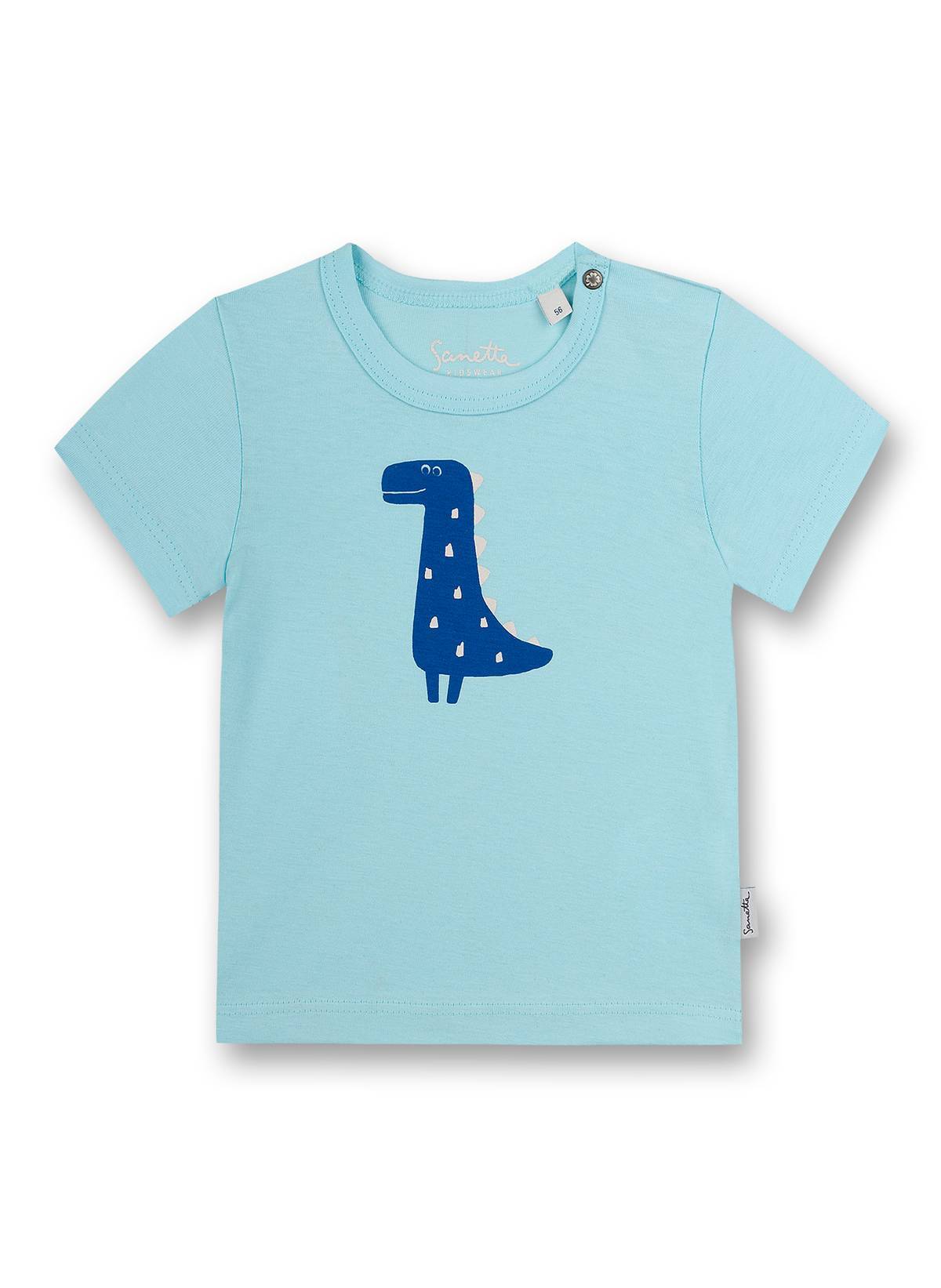 Sanetta, Tricou cu imprimeu grafic, Albastru, 56 CM