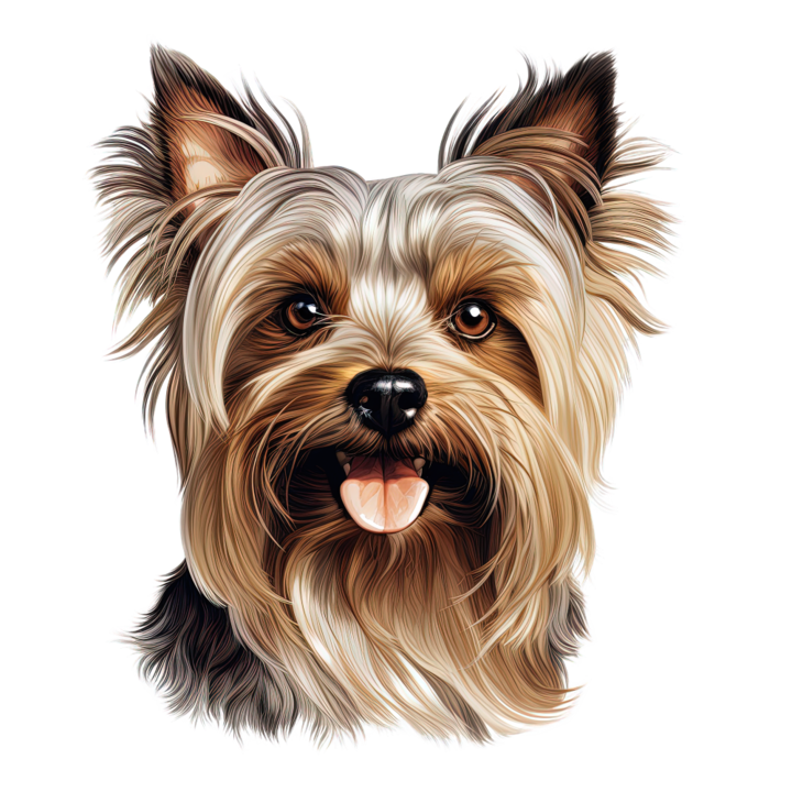Sticker decorativ perete, auto si geam, Caine -Yorkshire Terrier model 6, 40 CM