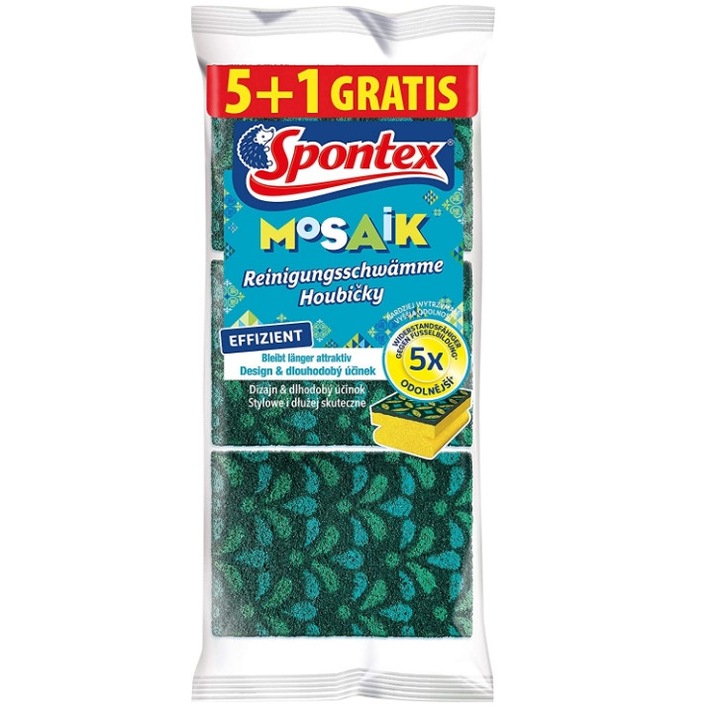 Burete de curatare, Spontex, 6 buc