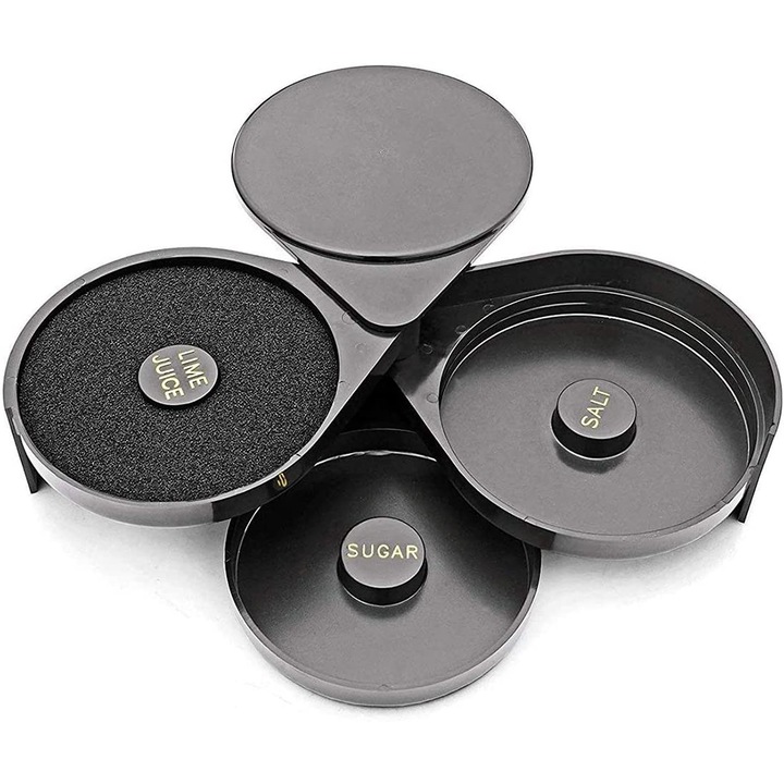 Rimmer pentru cocktailuri, Enforose, plastic ABS, design rotativ 360, usor de curatat