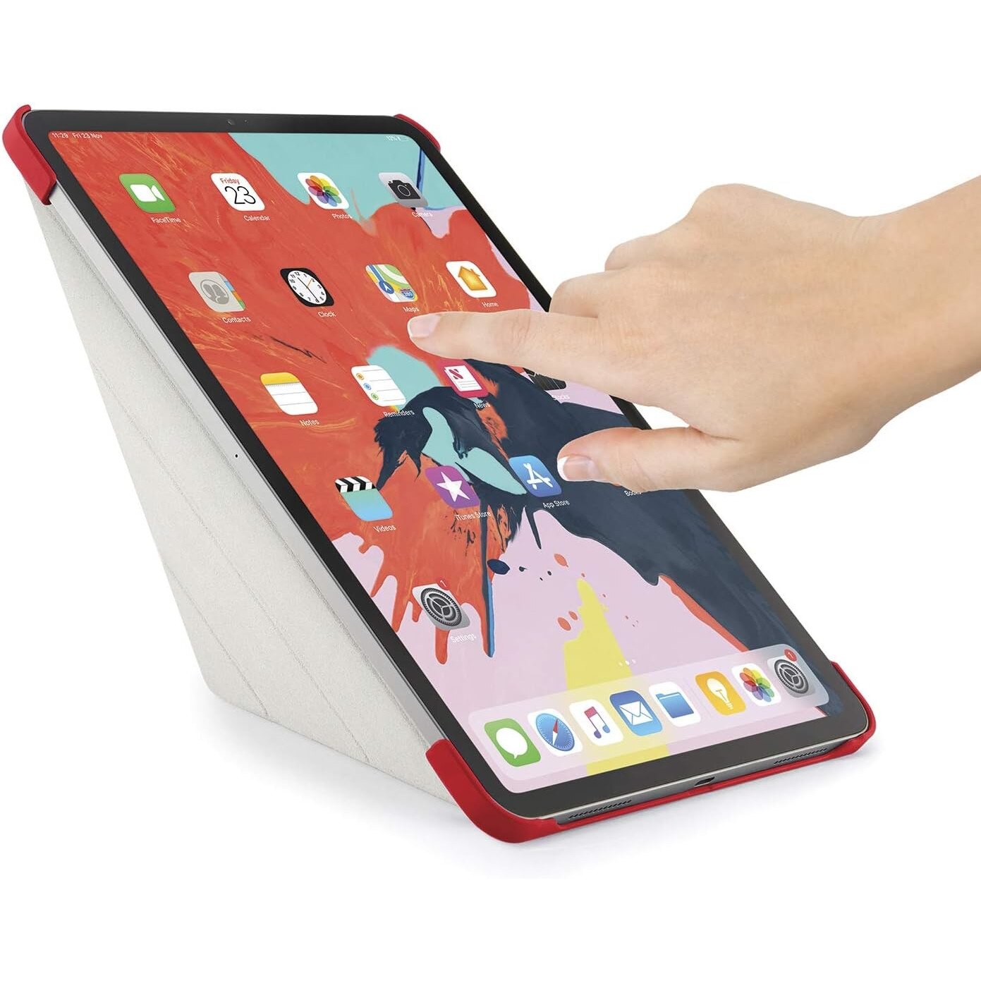 Husa Pipetto Origami pentru iPad Pro 11 (2018) / iPad Air (2022 / 2020), red