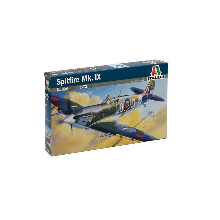 Kit de construit avion Spitfire MK.IX, Lungime 13.3 cm, Scara 1:72, 14+