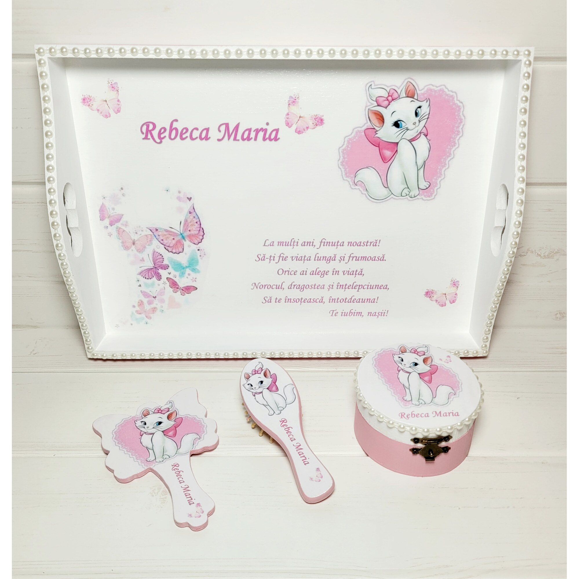 Set mot/ turta- model Pisicile Aristocrate/ pisica Marie ...