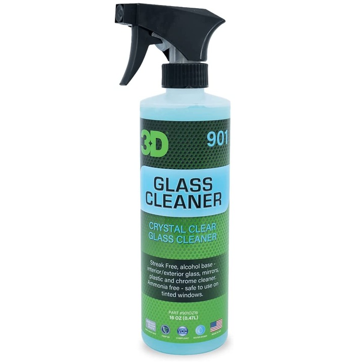 Solutie curatare geamuri - 3D Glass Cleaner 473 ml