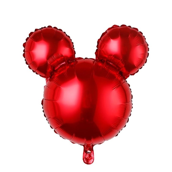 Balon folie forma Mickey Mouse, negru, 60 cm, DOMI PARTY&GIFTS