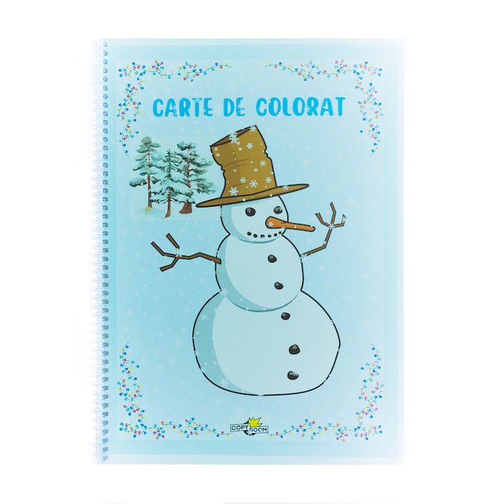 Carte de colorat ilustrata cu desene de Craciun, A4, CopyBoom, 22 pag