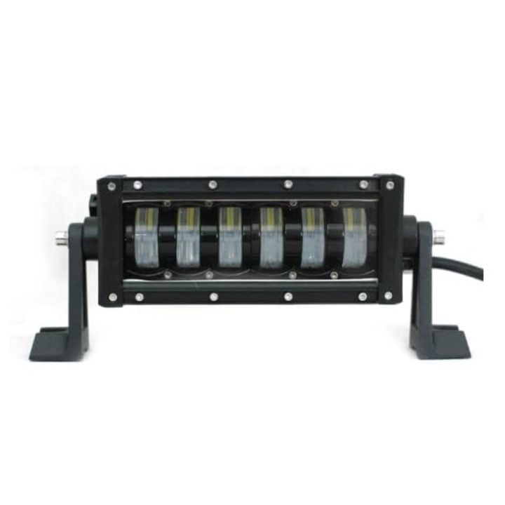 Pod de lumina LED auto, Segex, far de lucru, 27 cm, 48 W, 3840 lm, 12 LED-uri 9D, faza scurta/faza lunga, IP67, Negru