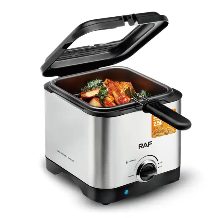 Професионален фритюрник Smart Pulse R5300, 1000W, 2.5 L, Температурен Контрол, Сребрист