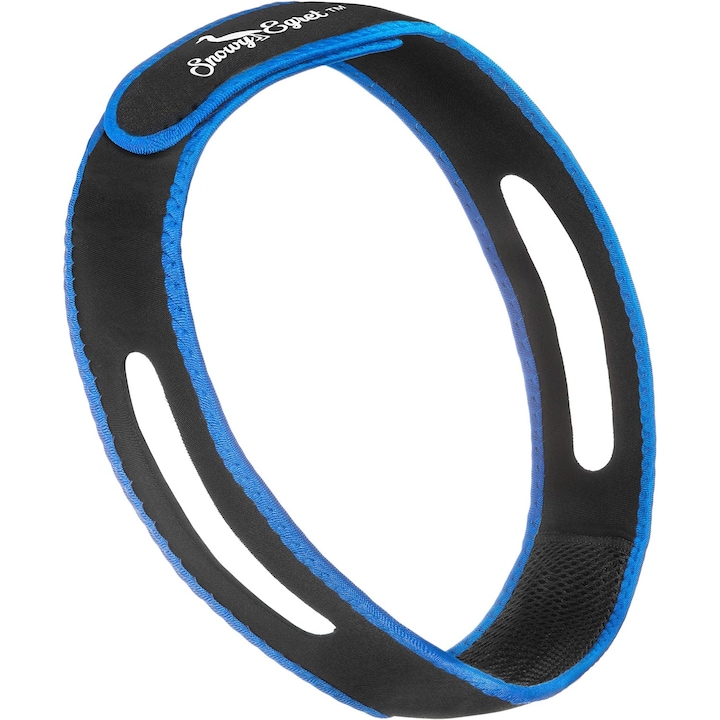 Masca Anti-Sforait, JENUOS®, Ajustabila, Eliminare Eficienta a Sforaitului, Material flexibil, moale, durabil, Negru