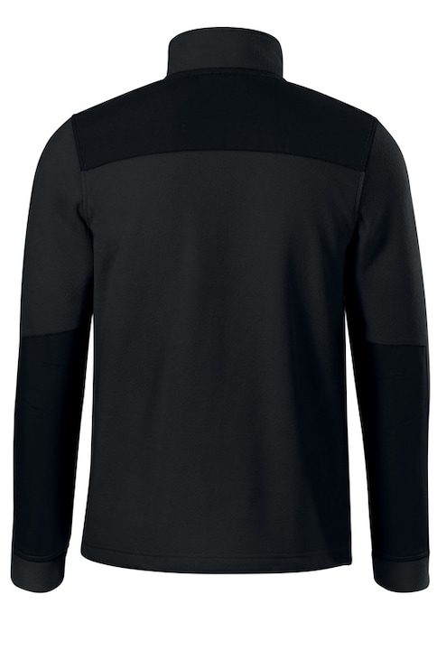 Jacheta Fleece Unisex, 100% din Poliester, Maneci cu Mansete, Izolant, Impermeabil la Umeri, Negru