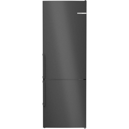 Combina frigorifica Bosch KGN49OXBT, 440 l, No Frost, Multi Airflow, VitaFresh, PerfectFit, Iluminare LED, Clasa B, H 203 cm, Inox Negru antimprent