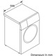 Masina de spalat rufe Bosch WAN28164BY, 8 kg, 1400 RPM, Iron Assist, EcoSilence Drive, 60 cm, Clasa A, Alb