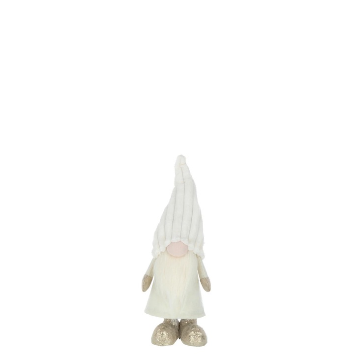 Gnom Craciun, plus/textil, 12x12x38cm