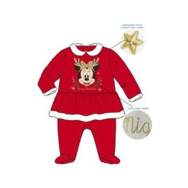 Pijama Disney Minnie bebelus cu piciorul 18 luni