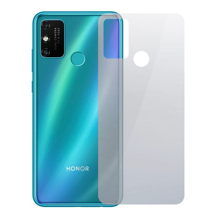 Фолио Back Shield, съвместимо с Honor Play 9A, Защита на гърба, Хидрогел в 3 слоя, Анти-пожълтяване, Анти-UV, Регенерируем, Анти-шок, Лесен монтаж