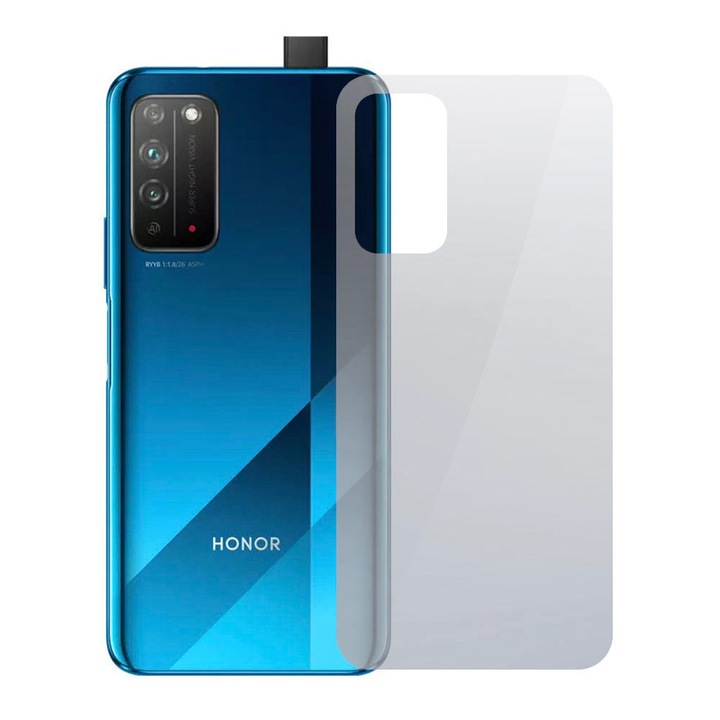 Фолио, Back Shield съвместим с Honor X10 5G, Защита на гърба, Хидрогел в 3 слоя, Анти-пожълтяване, Анти-UV, Регенерируем, Анти-шок, Лесен монтаж