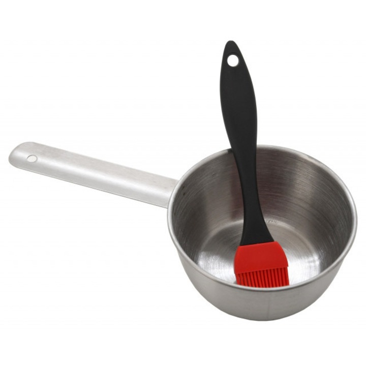 Set cratita+pensula pentru marinade si sosuri Cattara TT13116