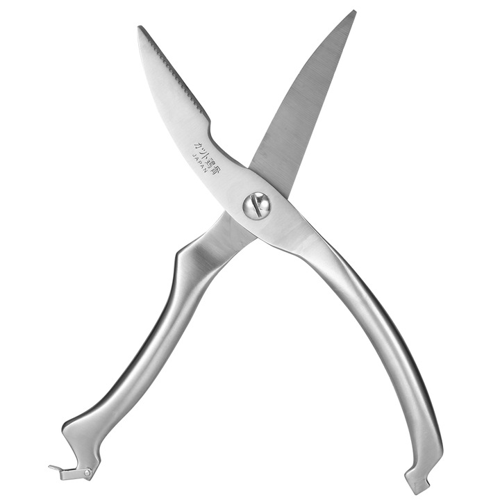 Foarfeca bucatarie, QttvbTna, inox, 25 x 4.5 x 14 cm, argintiu