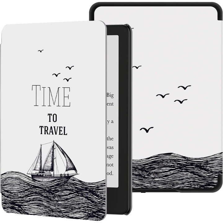 Калъф Sigloo за четец на електронни книги Kindle 2022, 11-то поколение, 6 инча, модел на кораба по водата