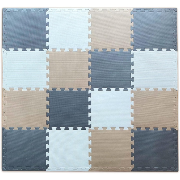 Covor termic de joaca, din spuma pentru copii - 18 Bucati - 120x120cm