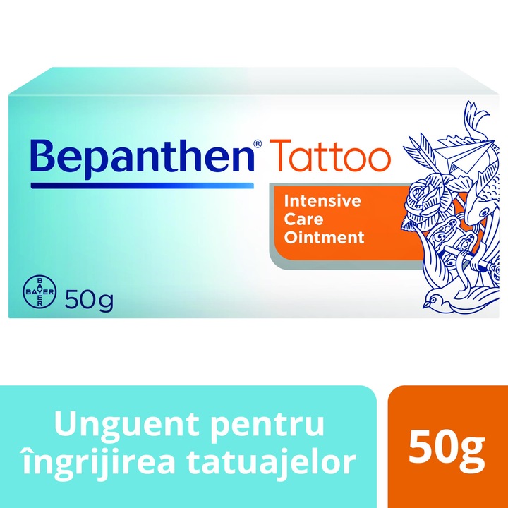 Unguent Bepanthen Tattoo, Bayer, 50g