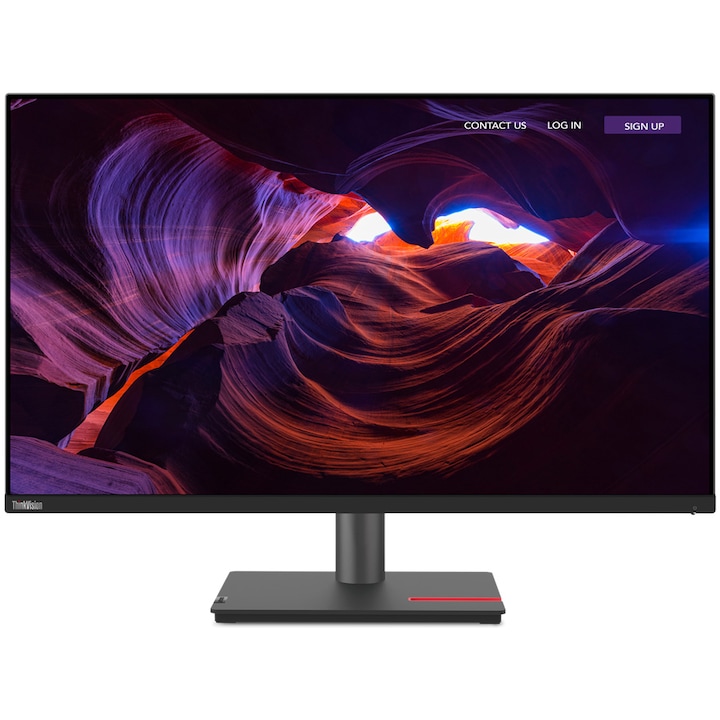 Lenovo ThinkVision P32p-30 WLED monitor, 31,5" IPS, UHD, tükröződésmentes, 4ms, HDMI, DisplayPort, Pivot, fekete