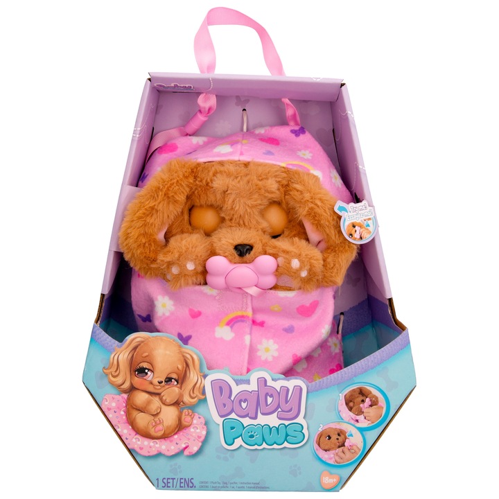 Jucarie interactiva Baby Paws - Cocker, 20 cm