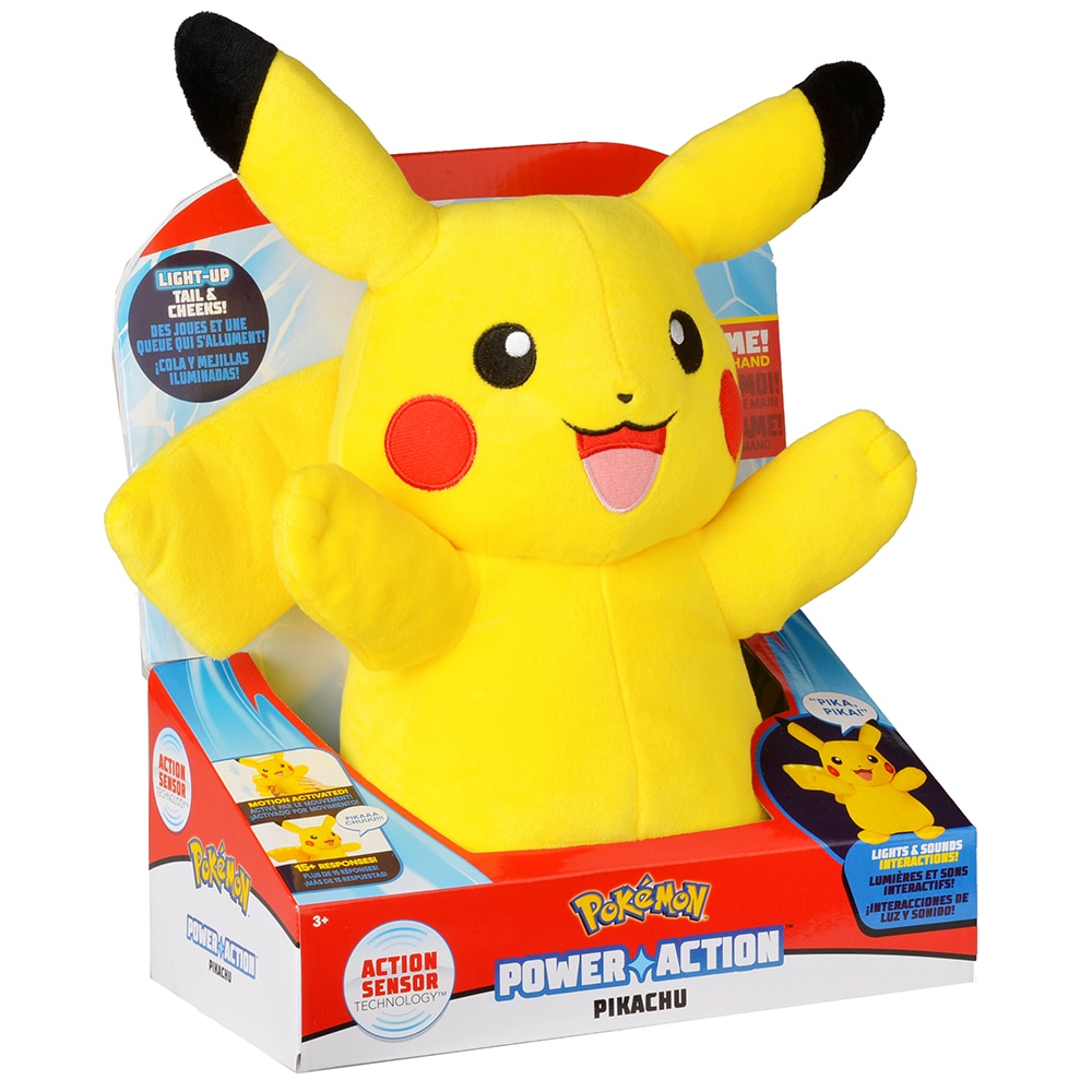 Jucarie interactiva Pokémon Power Action - Pikachu, 20 cm - eMAG.ro