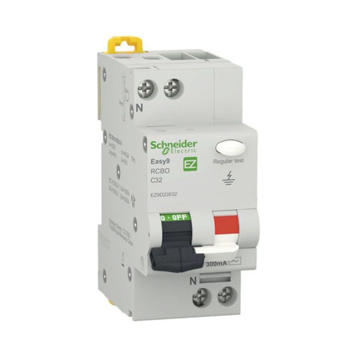 Intreruptor Automat Cu Protectie Diferentiala Schneider Easy9 Rcbo 1p+n 32a 4, 5ka/300ma, Curba C