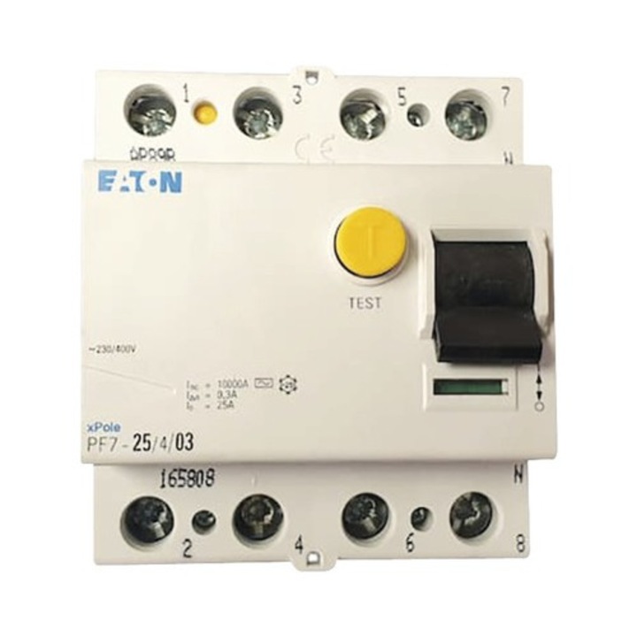 Intreruptor Simplu Cu Protectie Diferentiala Eaton Xpole 4p 25a 30ma