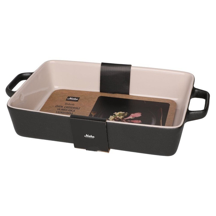 Vas termorezistent Maku, 3 L, 36.5x21 cm, ceramic, elegant, rezistent la 220 grade