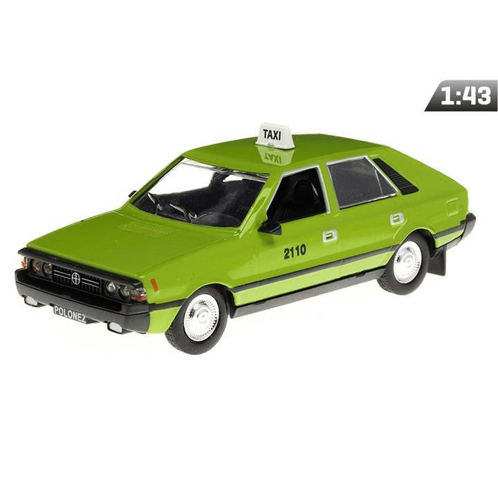 Modellautó, 1:43, FSO POLISH TAXI PRL, zöld