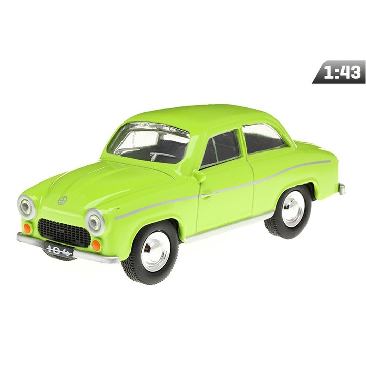 Játékautó, Daffi, SYRENA 104 PRL, Fém, Többszínű