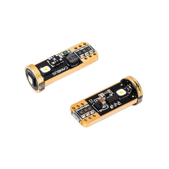 2 db W5W-os izzókészlet, Vision, 12/24 V, LED, Fehér