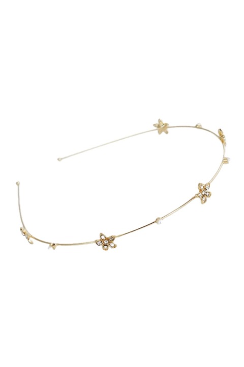 Дамско венче за коса Carla Zomdeh, Универсален, Златист