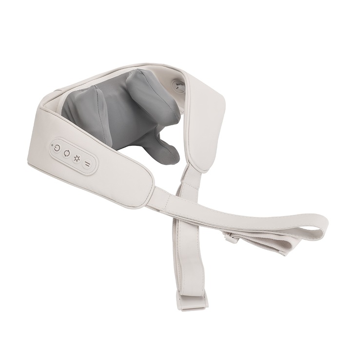 Масажор за врат/рамене, 2 режима на работа, 2000mAh, 26W, Бял