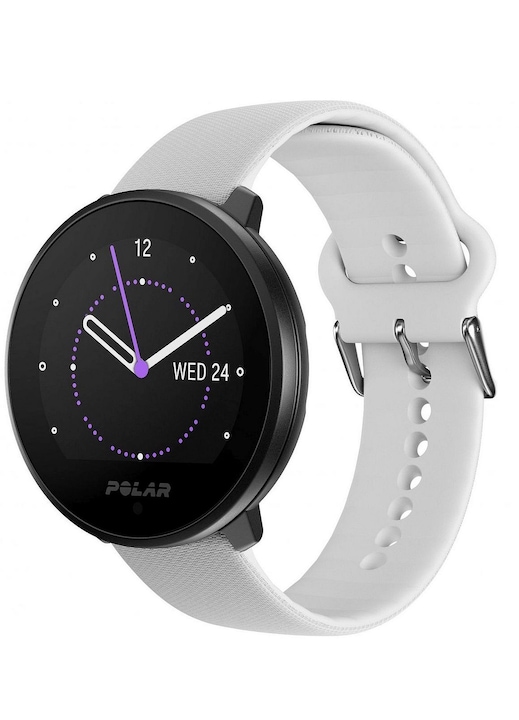 Ceas Polar Smartwatch Unisex, Bratara Silicon, Alb